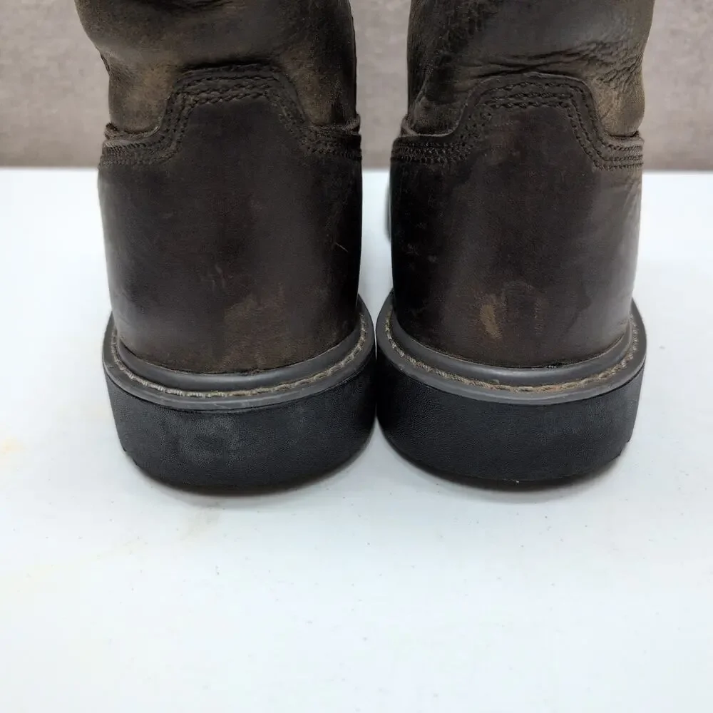 Wolverine Floorhand Wellington Men's Brown Leather Boots Steel Toe Size 8.5